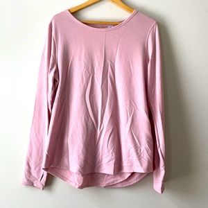 Women’s Pink Open Back Active Top.